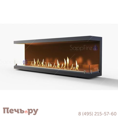 Встраиваемый биокамин SappFire торцевой 1800 фото