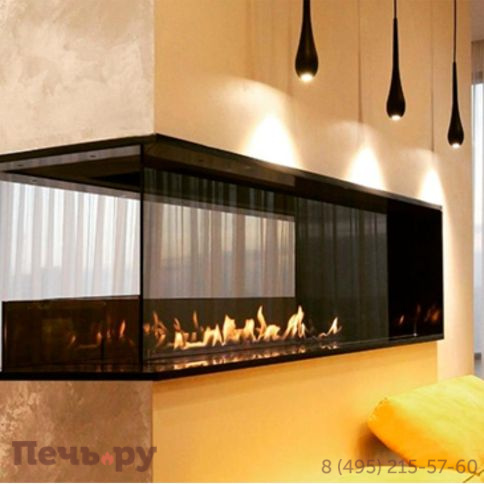 Встраиваемый биокамин SappFire торцевой сквозной 1800 фото 4
