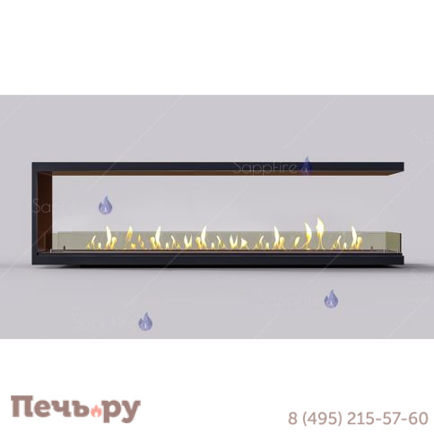 Встраиваемый биокамин SappFire торцевой сквозной 1800 фото 6