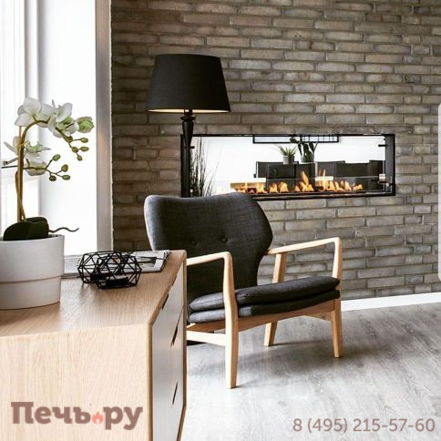 Встраиваемый биокамин SappFire торцевой сквозной 2000 фото 11