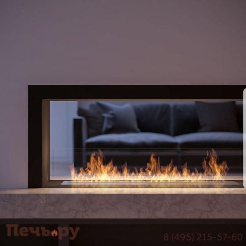 Встраиваемый биокамин SappFire торцевой сквозной 2000 фото 9