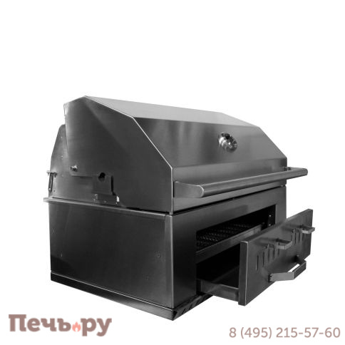 Встраиваемый угольный гриль B-fire (нержавеющая сталь) фото 5