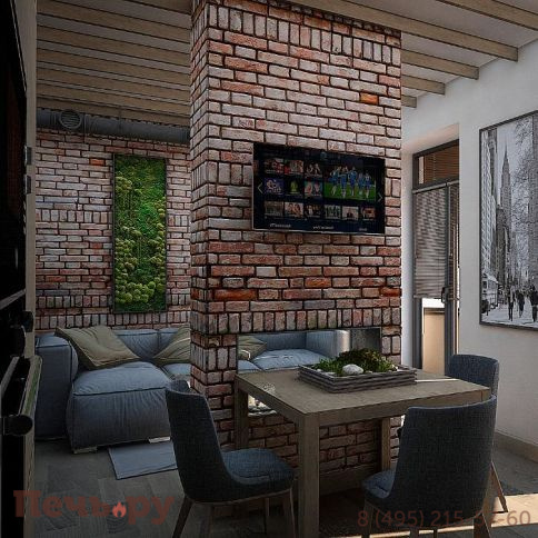 Встроенный биокамин Lux Fire сквозной 1210 М фото 3