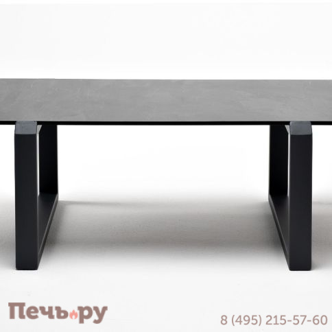 Журнальный стол 4SiS Варадеро из HPL 110х60 H43, каркас алюминий темно-серый (RAL 7024), цвет столешницы серый гранит фото 2