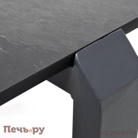 Журнальный стол 4SiS Варадеро из HPL 110х60 H43, каркас алюминий темно-серый (RAL 7024), цвет столешницы серый гранит фото 4