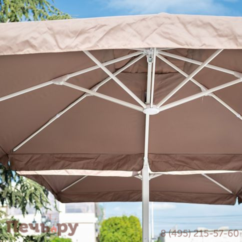 Зонт Gardeck Валенсия 3*4м двойной Мадрид 3*3м, цвет песочный фото 6