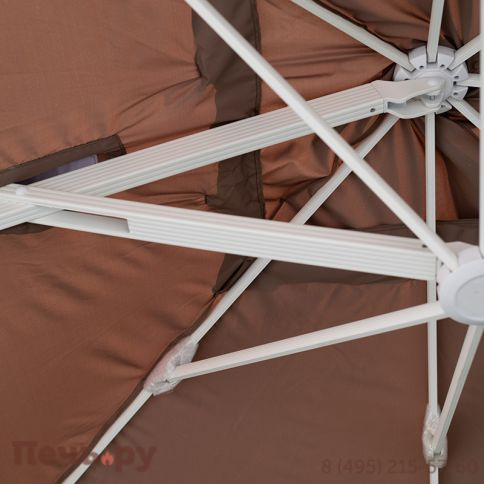 Зонт Gardeck Валенсия 3*4м двойной Мадрид 3*3м, цвет песочный фото 7