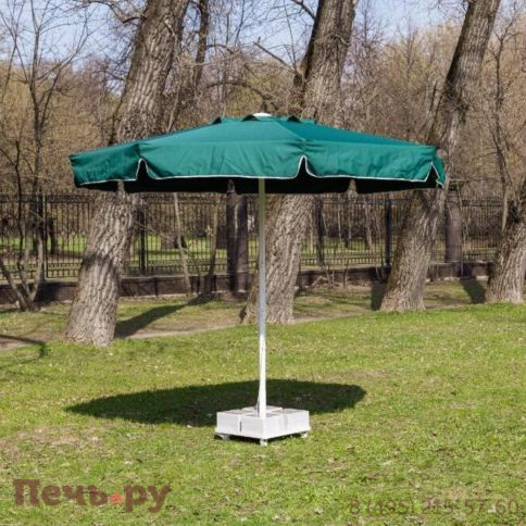 Зонт Royal Family Mistral 300 круглый с воланом (база в комплекте) зеленый фото 2