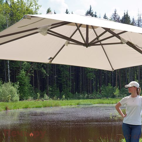 Зонт Сицилия 3х3м, слоновая кость фото 4