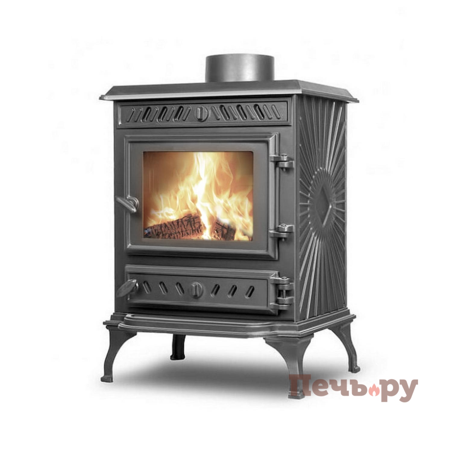 Печь камин Kaw-Met P3 7.4 Eko видео