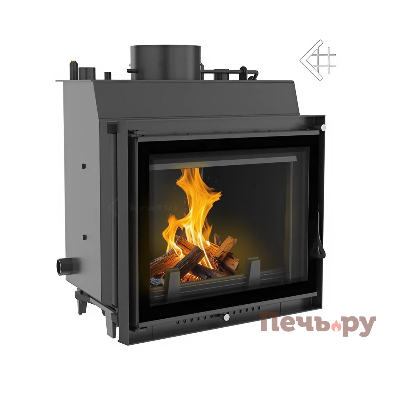 Каминная топка Kratki Antek/PW/8/W/Deco видео