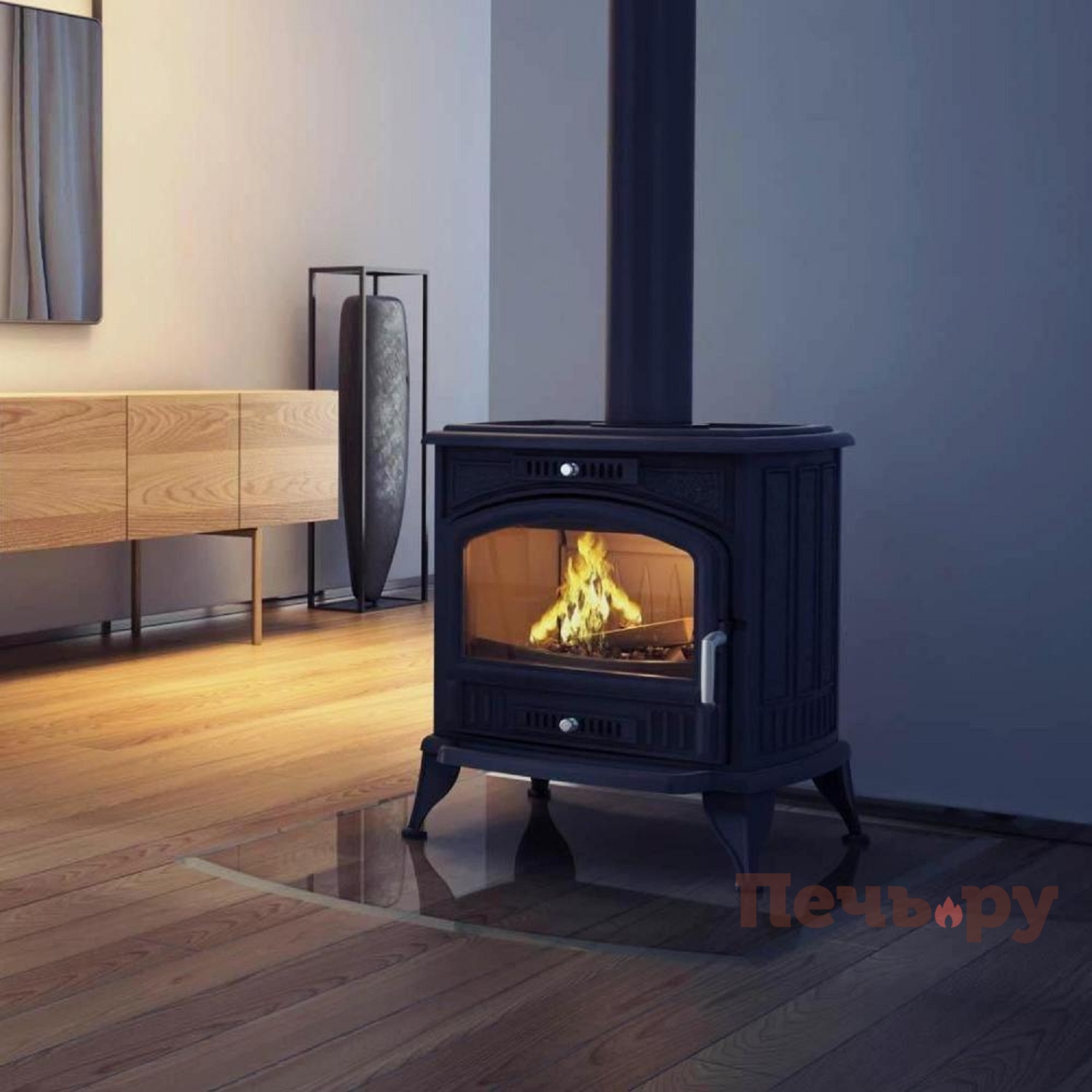 Печь камин Kratki Koza K6 (130 мм) видео