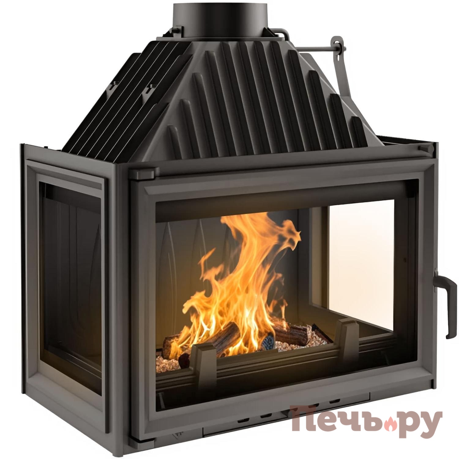 Каминная топка Kratki Oliwia/LP (стекло слева-справа) видео