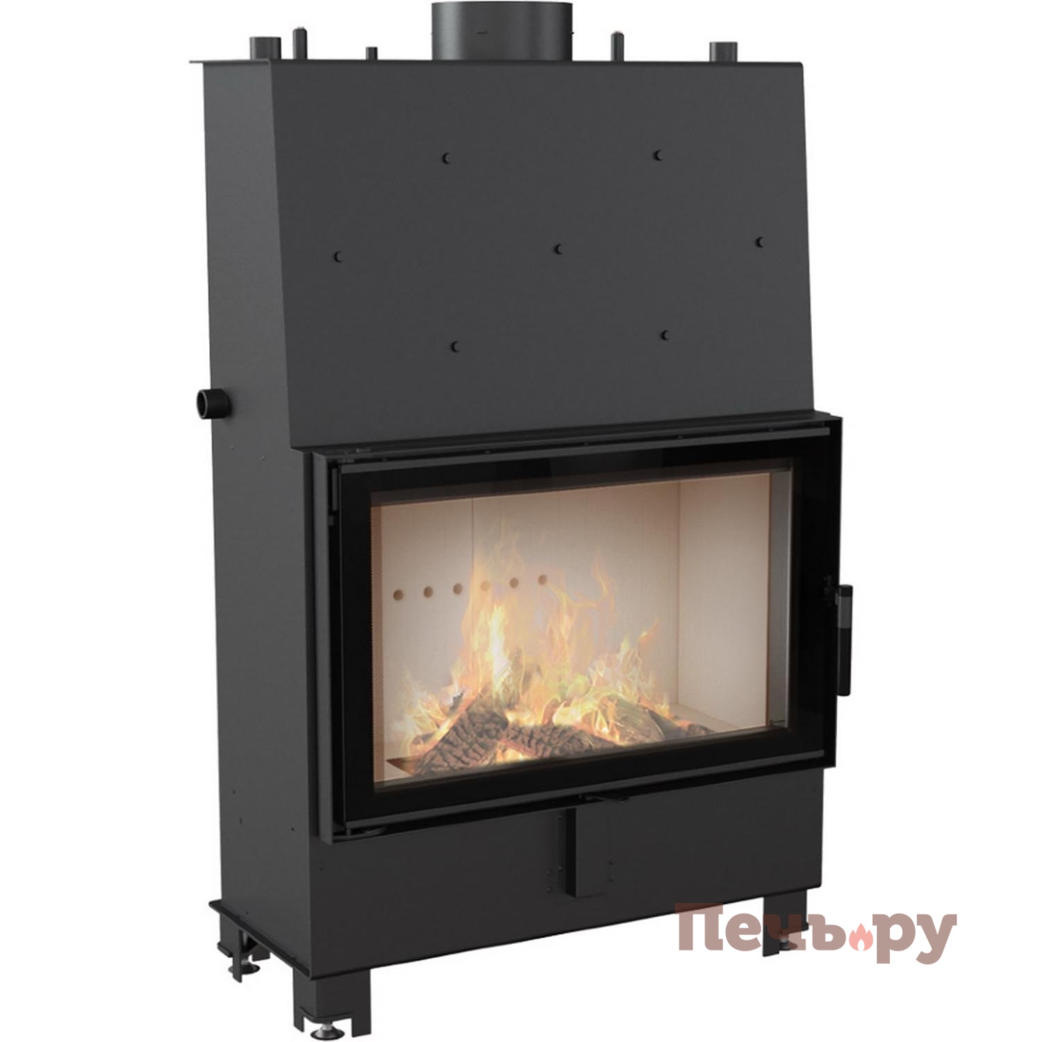 Каминная топка Kratki Pro Lucy/PW/16/W, змеевик, с водяным контуром видео