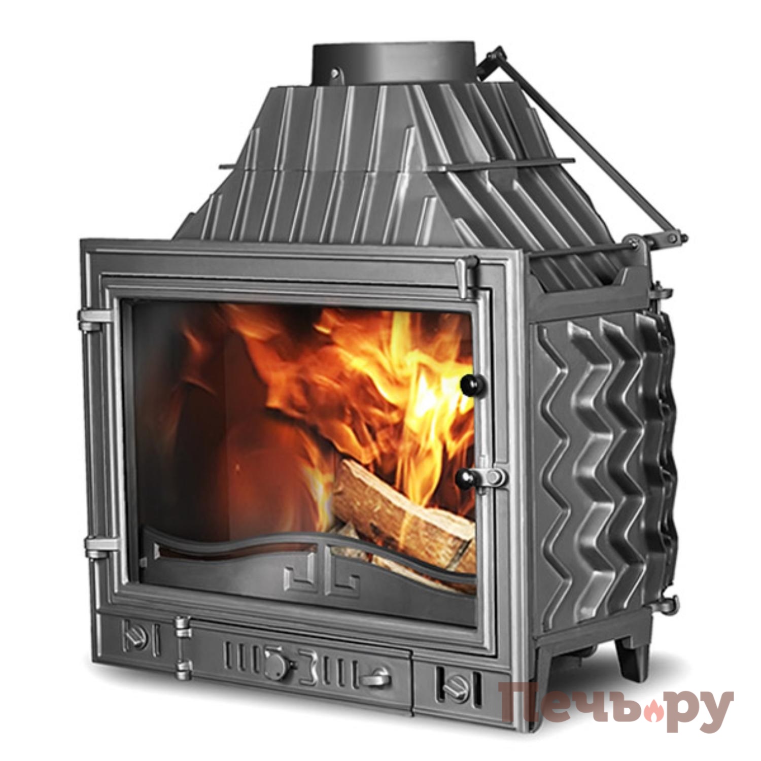 Каминная чугунная топка  Kaw-Met W3 16,7 кВт видео