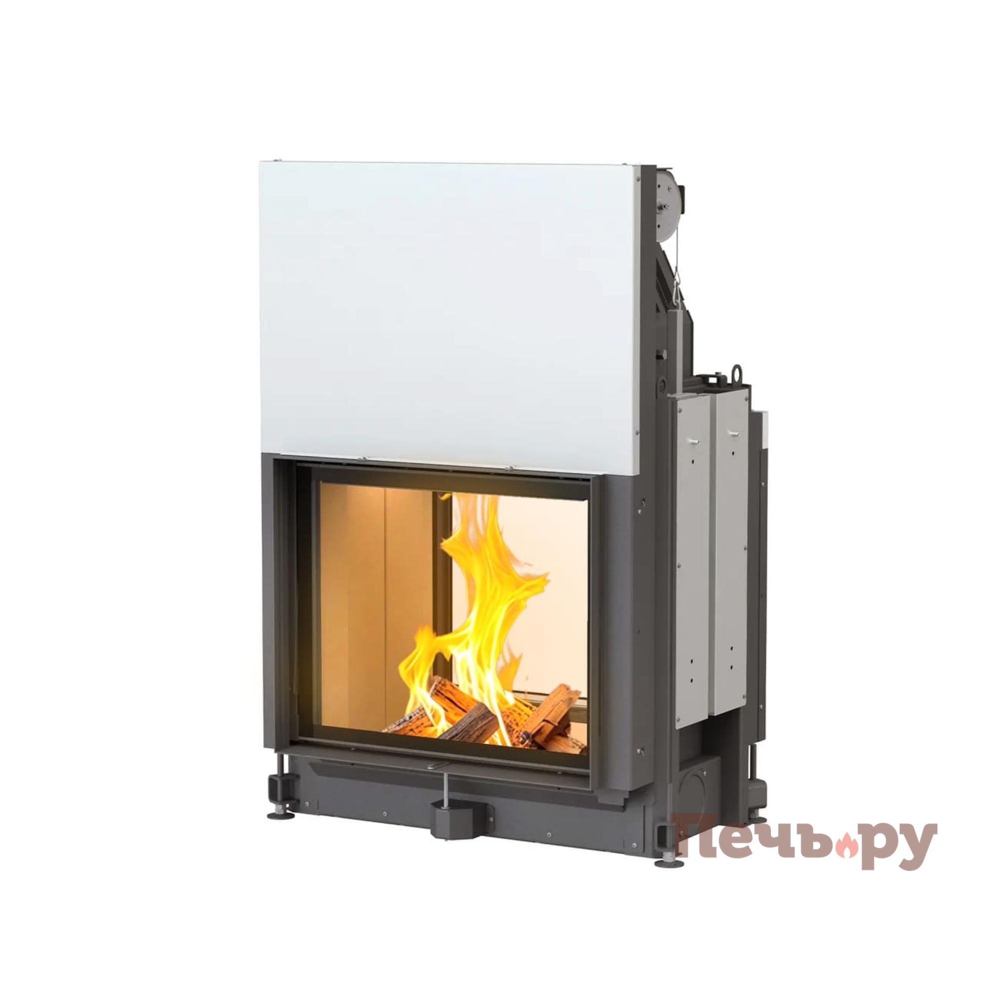 Каминная топка Brunner Stil-Kamin Tunnel 62/76 с подъемом/без подъема видео