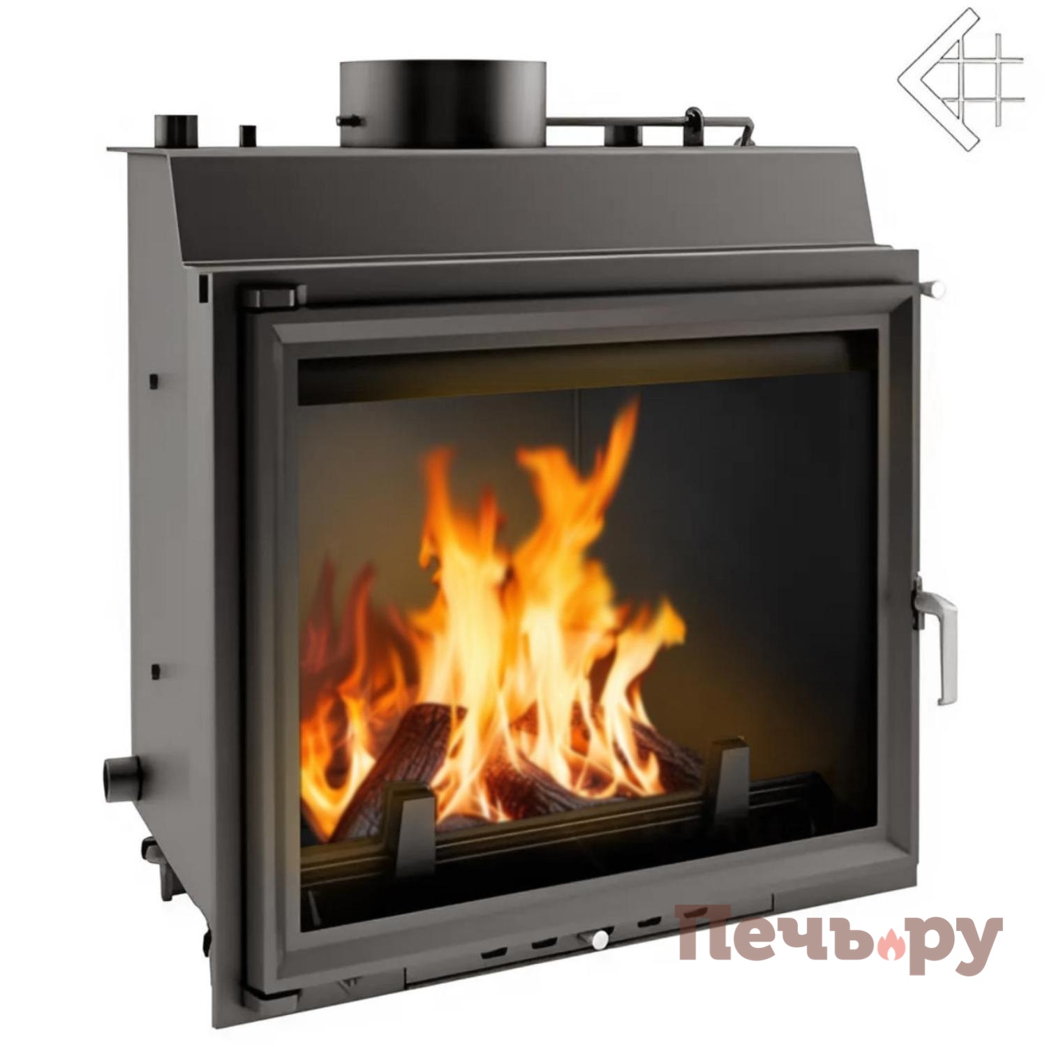 Каминная топка Kratki Felix/PW/14/W видео