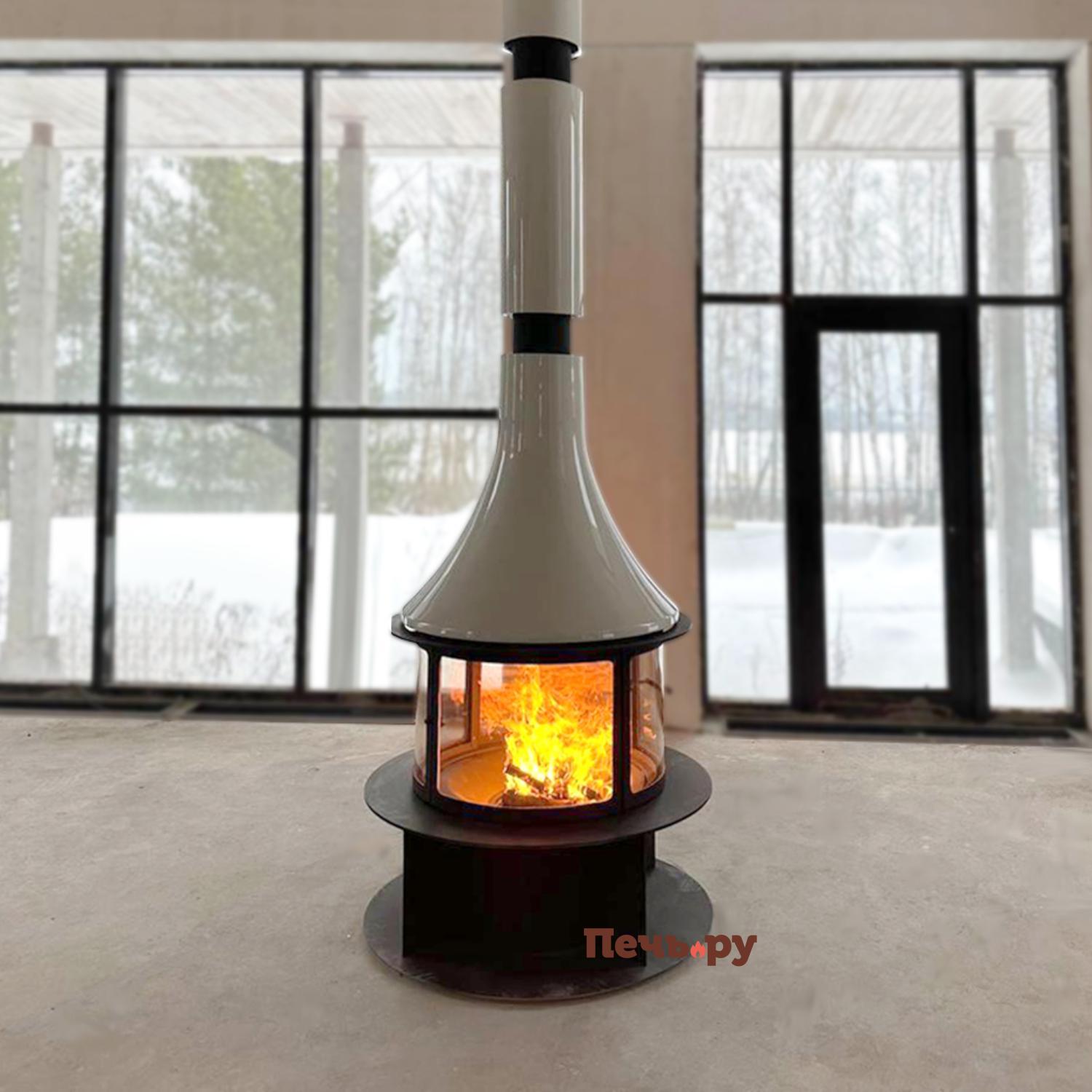 Дровяной камин Traforart Lorena central (Лорена), RAL видео