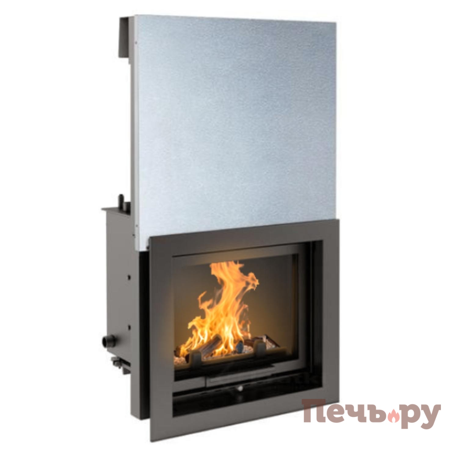 Каминная топка Kratki Zuzia/PW/19/G/W (гильотина) видео