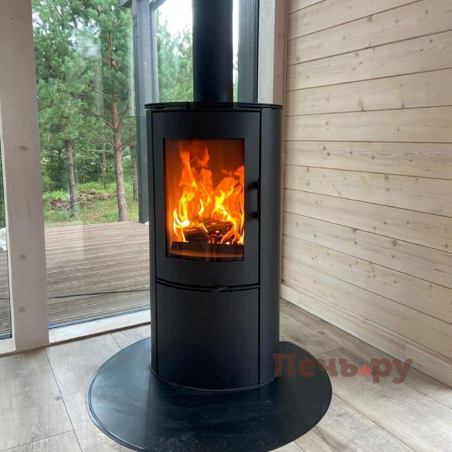 Печь камин Kratki Koza/AB/S/DR (сталь) видео