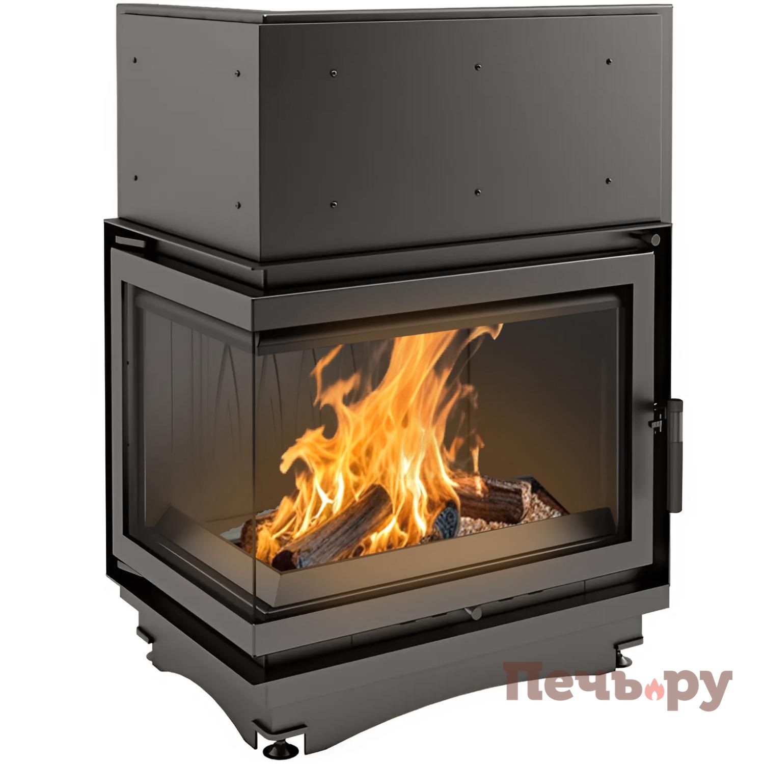 Каминная топка Kratki Zuzia/L/BS (угловое стекло слева) видео