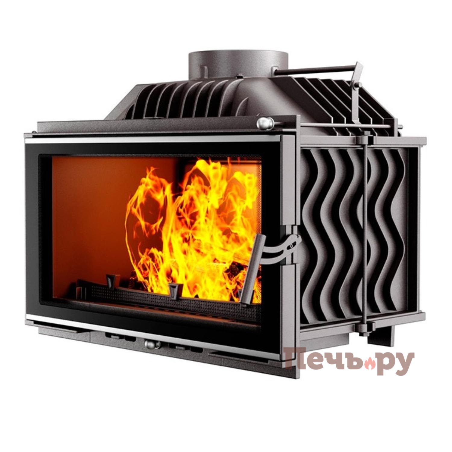 Каминная чугунная топка Kaw-Met W16 9,4кВт Eko видео