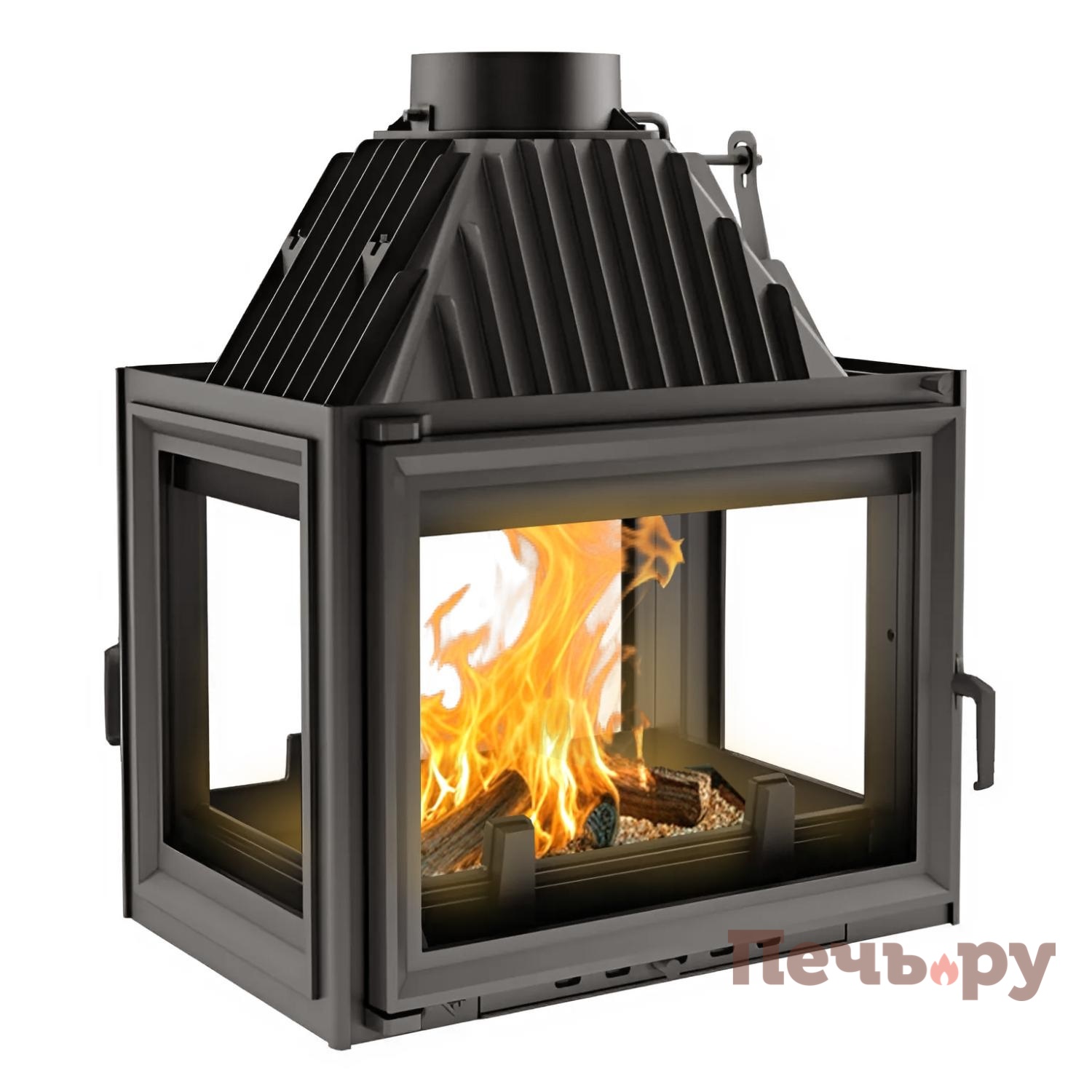 Каминная топка Kratki Zuzia/LPT (тунель, стекло слева-справа) видео