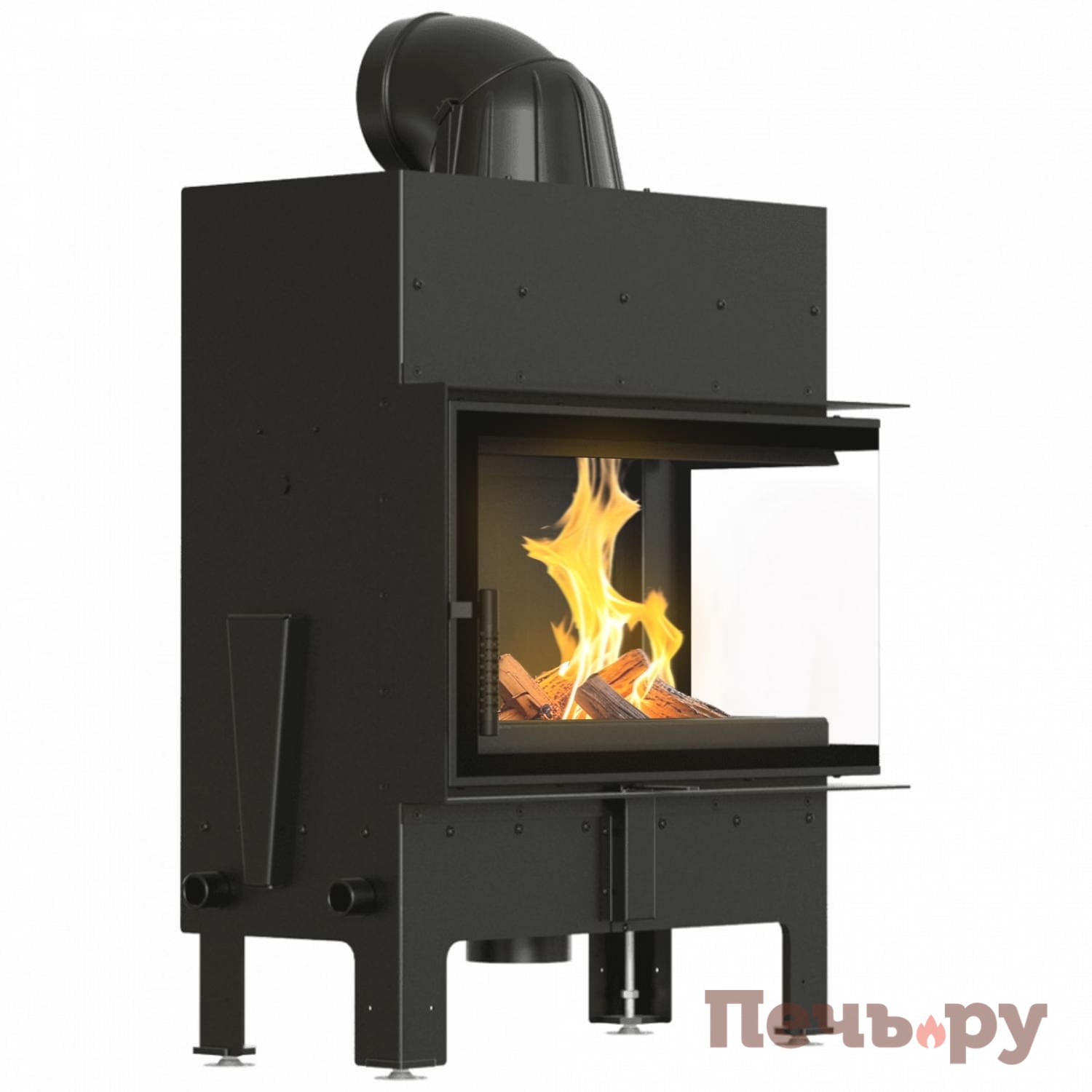 Каминная топка Kratki Pro Floki/M/P с доводчиком видео