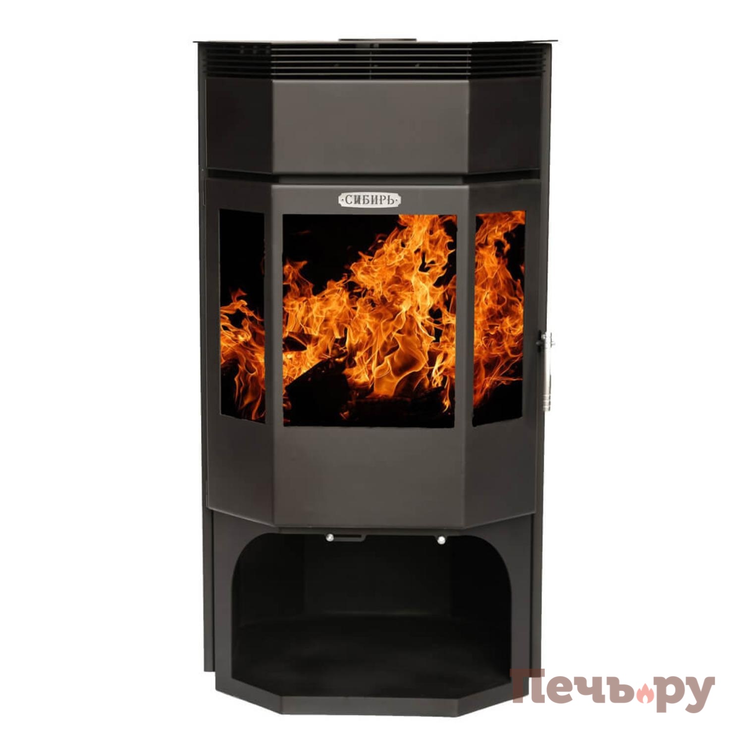 Печь камин НМК Сибирь-12 видео
