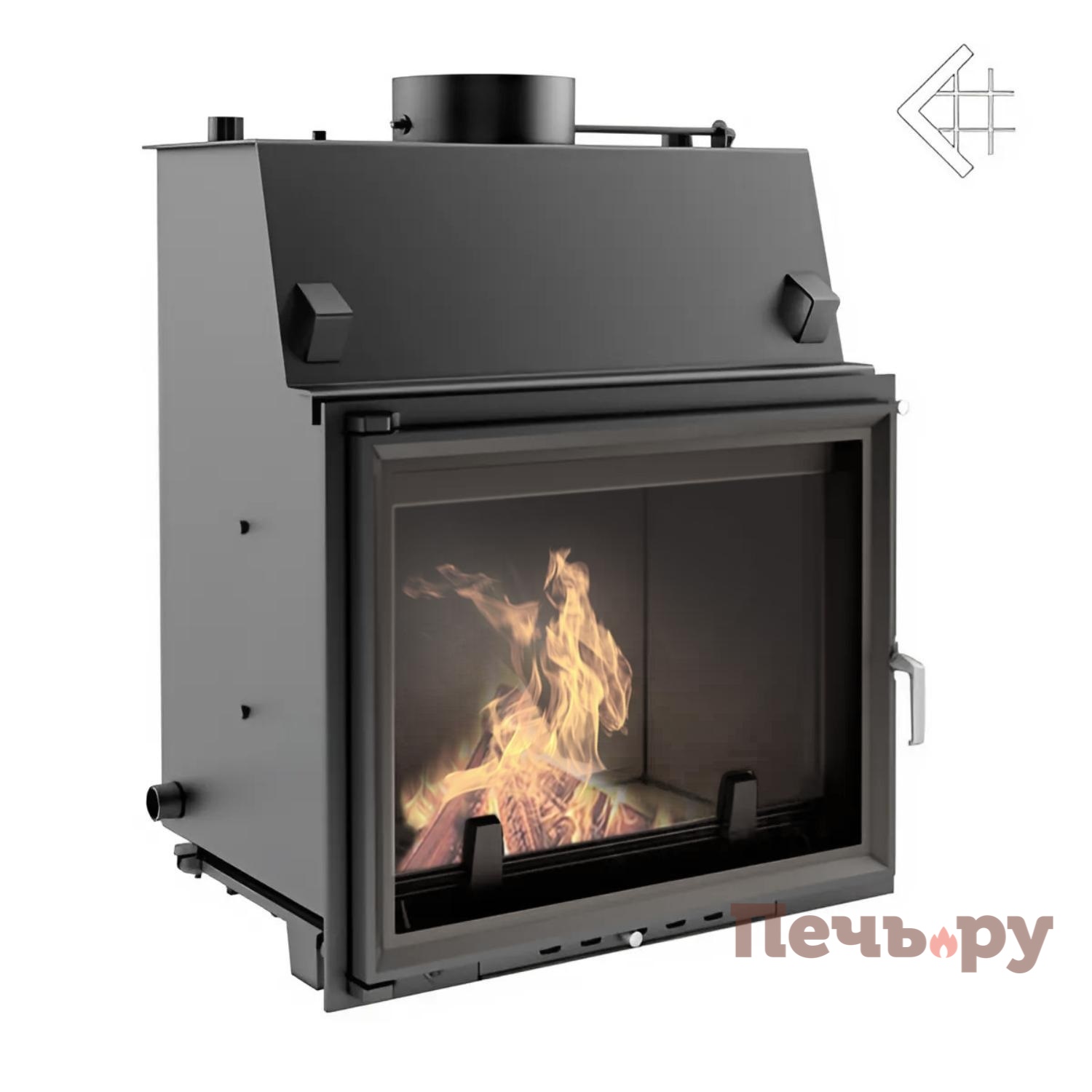 Каминная топка Kratki Amelia/PW/30/W видео