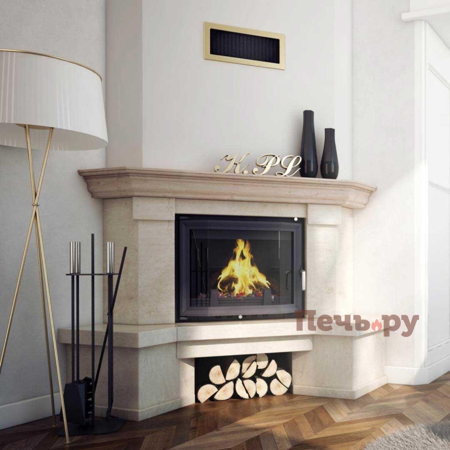 Каминная топка Kratki Antek/180мм видео