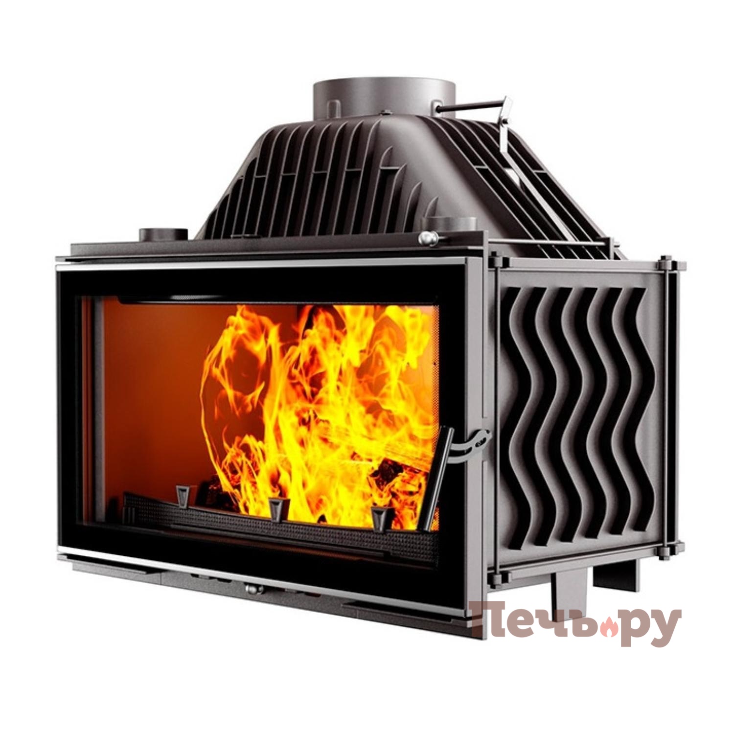 Каминная чугунная топка Kaw-Met W16 14,7кВт видео