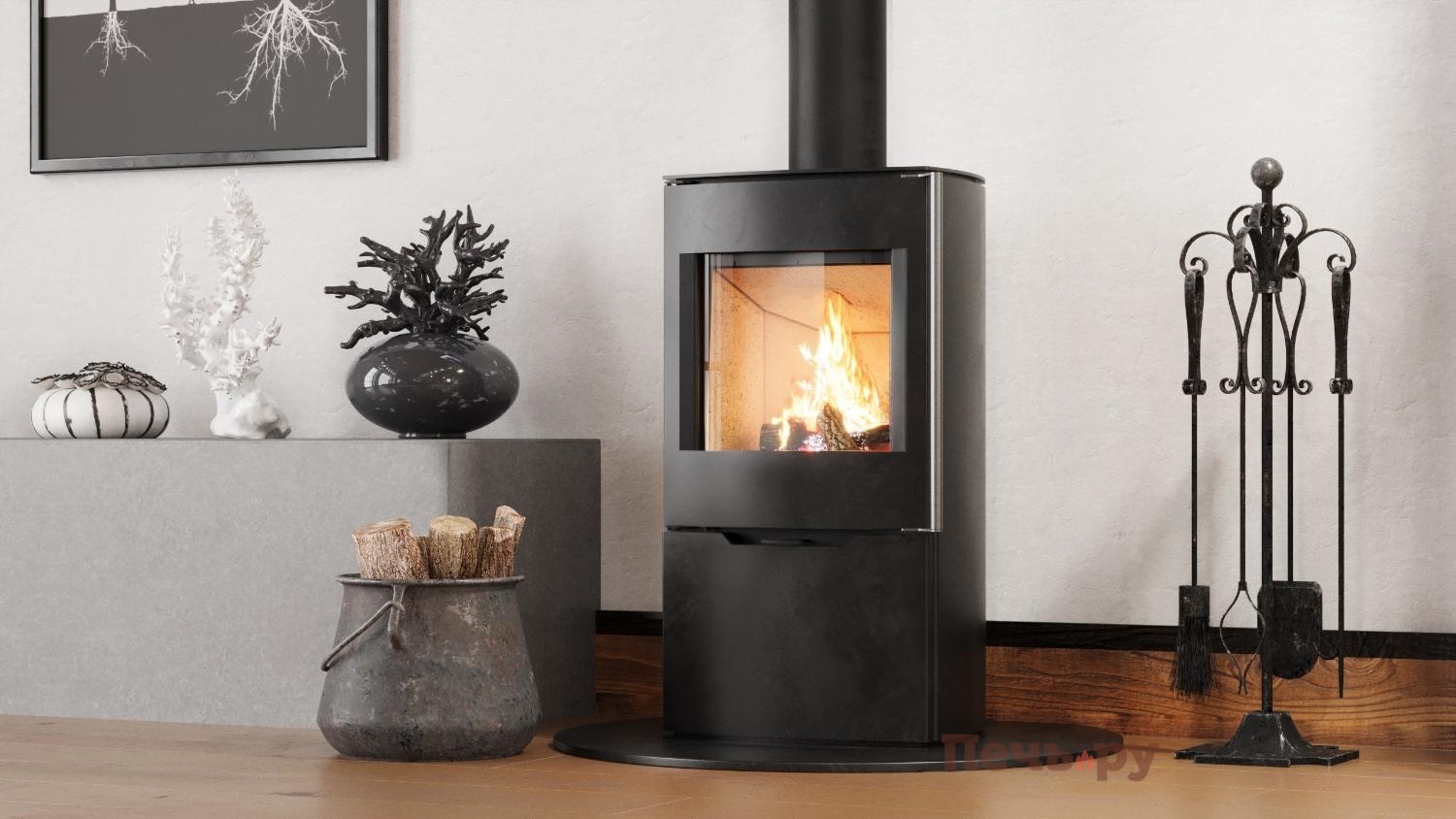 Печь камин Астов F 341 видео