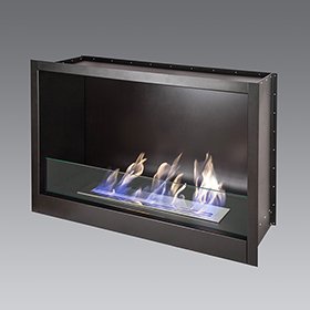 Ниша для камина Silver Smith Capsula под кассету Lux 3 Glass фото