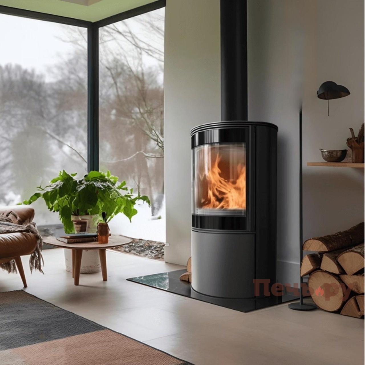 Печь камин Kratki Pro Bjorn видео