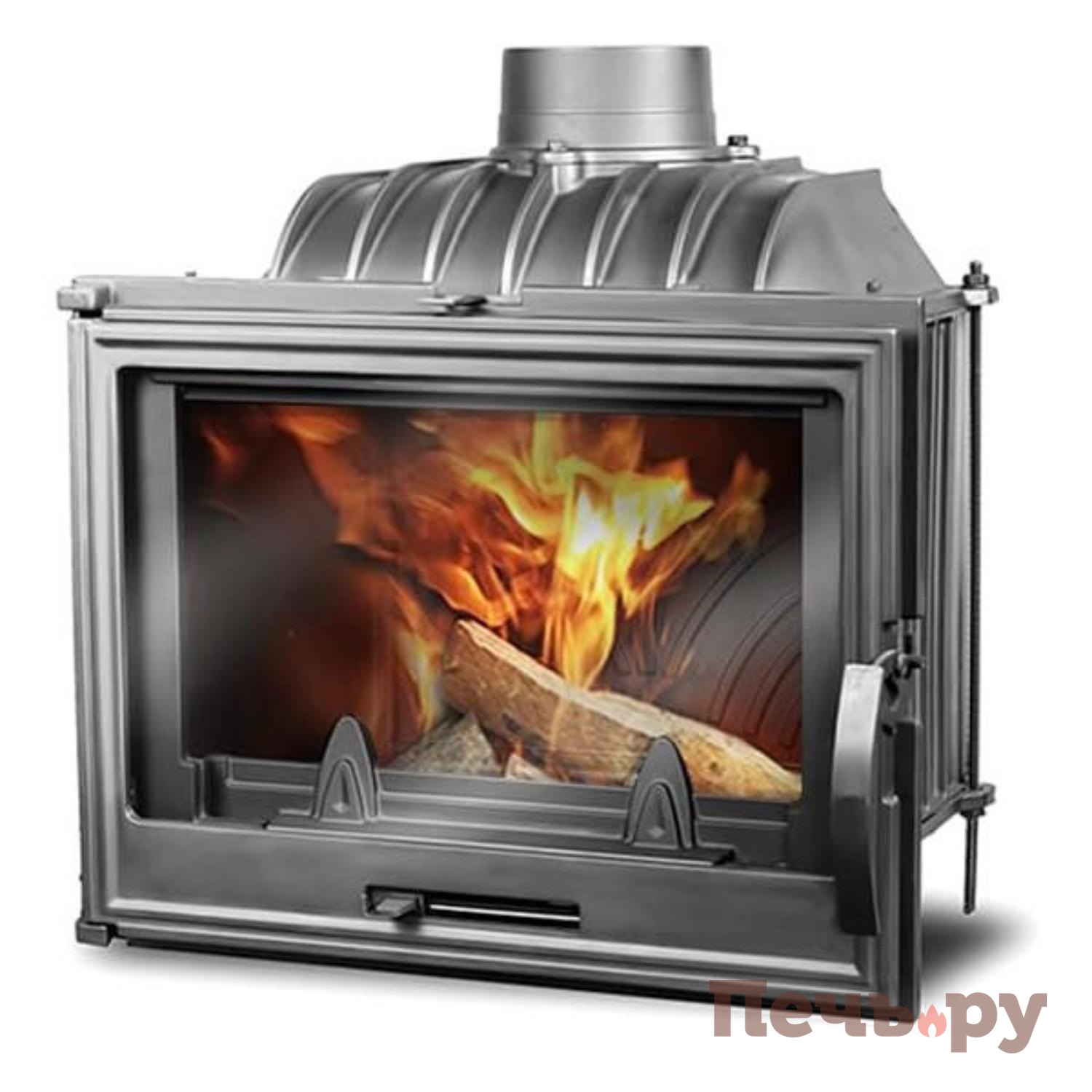 Каминная чугунная топка Kaw-Met W13 9,5 кВт видео