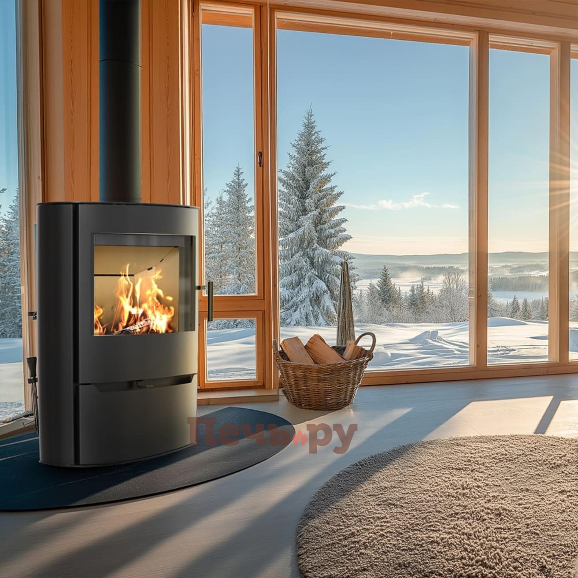 Печь камин Kratki Renvik видео