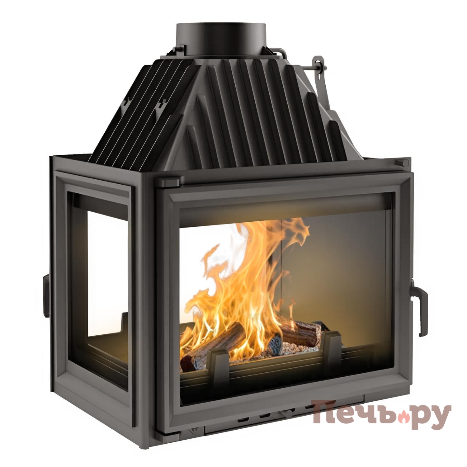 Каминная топка Kratki Zuzia/LT (тунель, стекло слева) видео