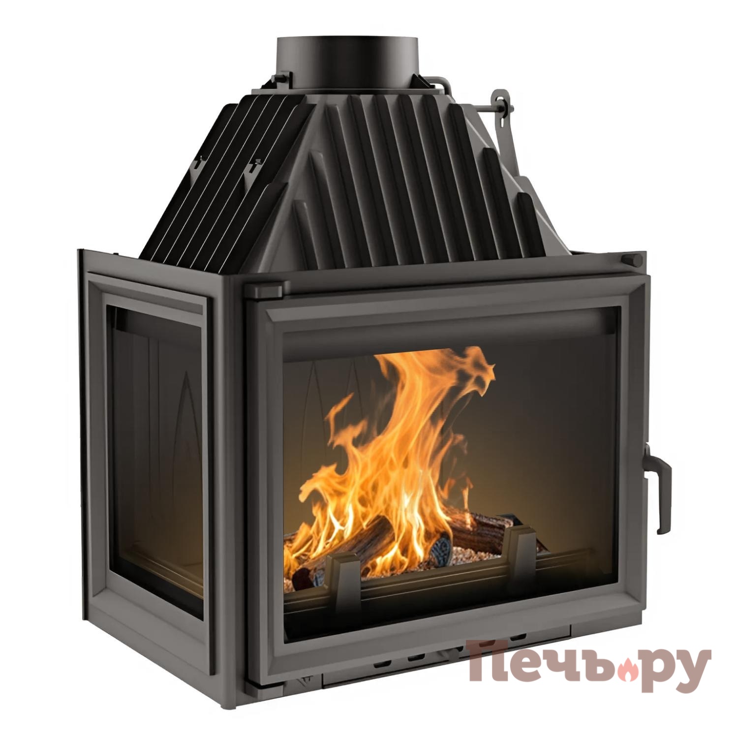 Каминная топка Kratki Zuzia/L (стекло слева) видео