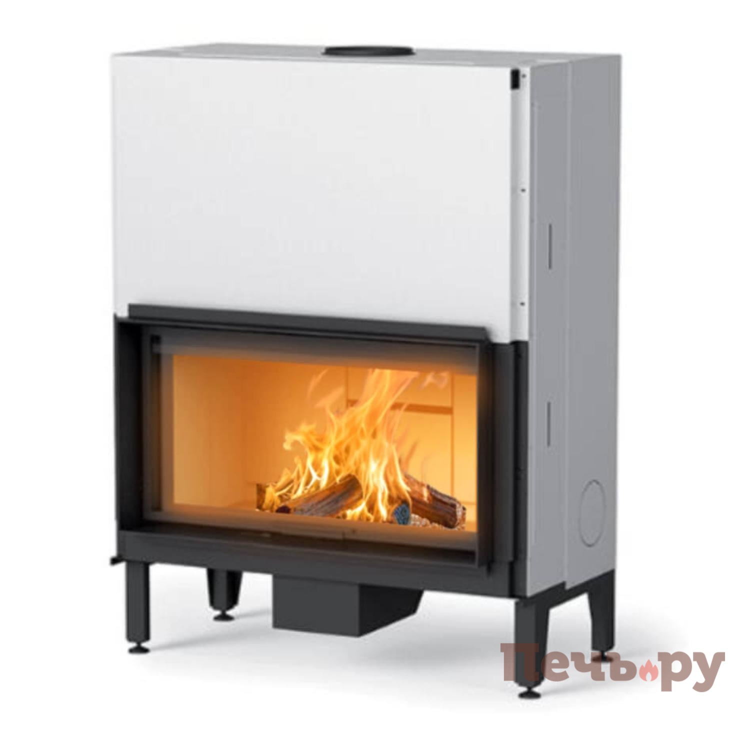 Каминная топка MCZ Plasma 95 прямое стекло видео