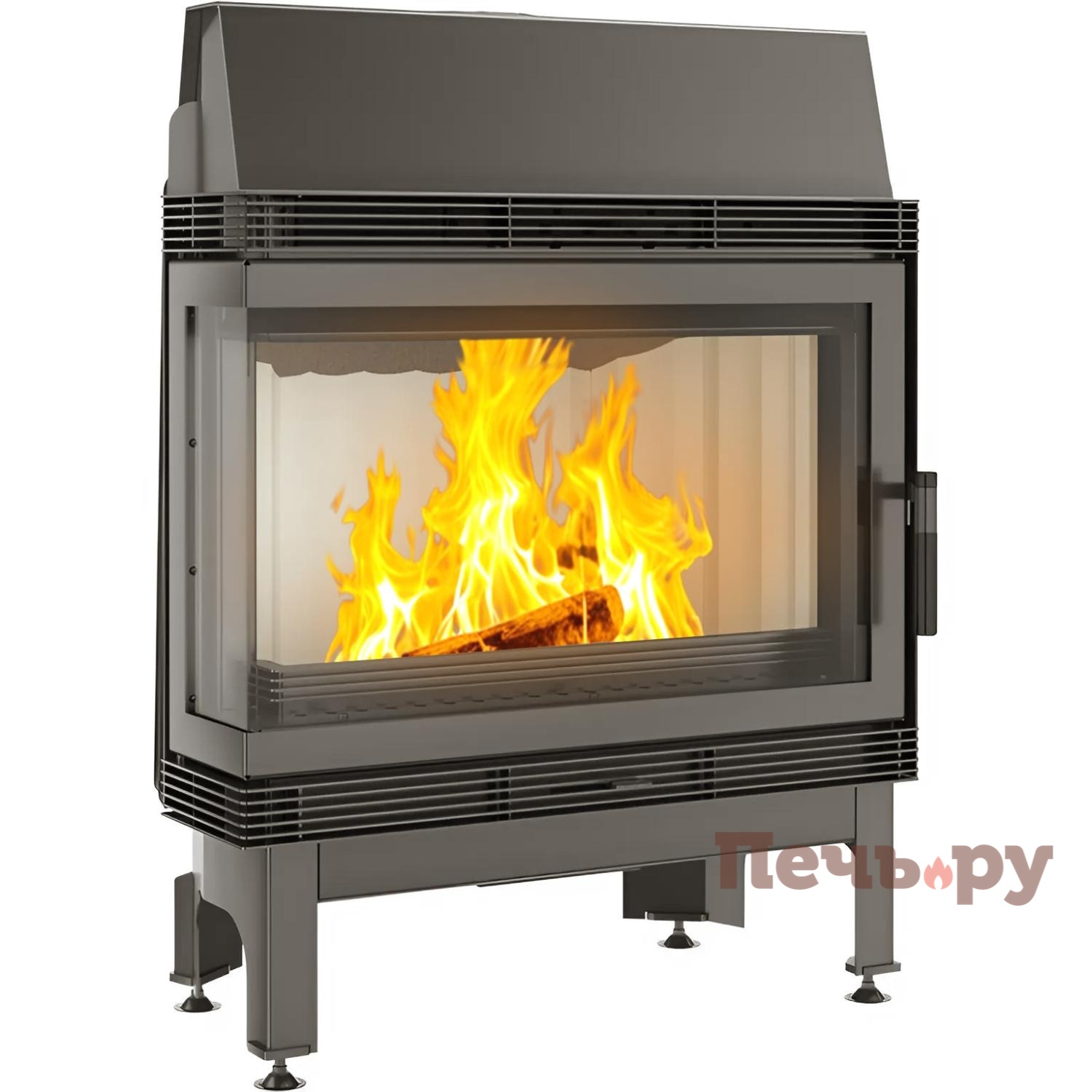 Каминная топка Kratki Blanka 670/570/L/BS (угловое стекло слева) видео