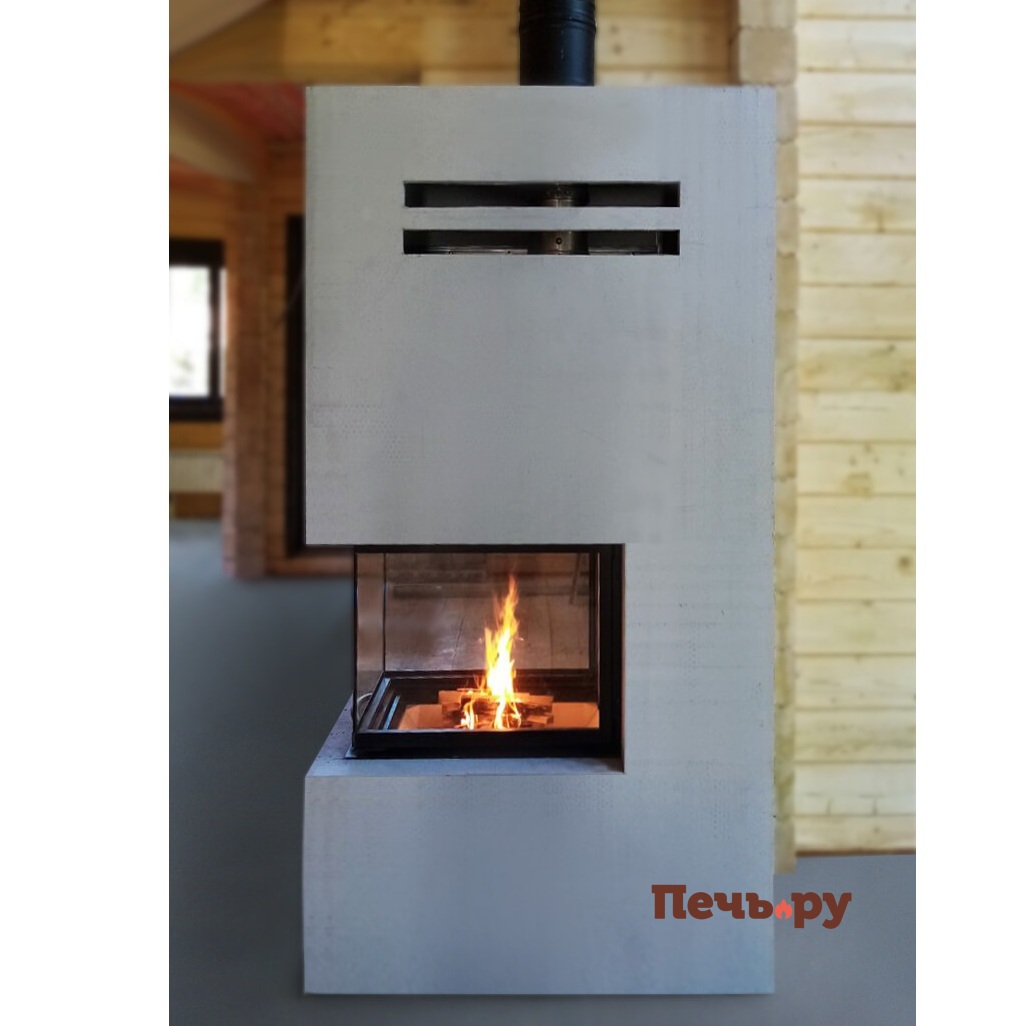 Каминная топка MCZ Forma T50 стекло с 3-х сторон видео