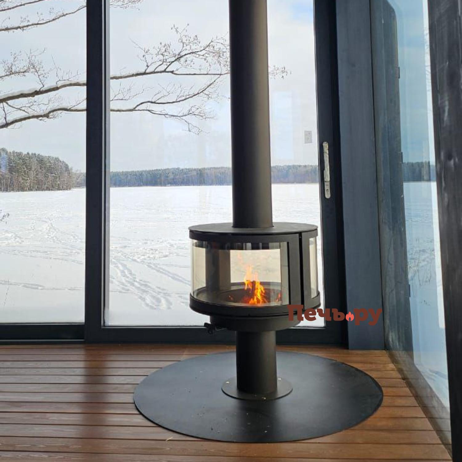 Печь камин Rocal Ronde Central видео