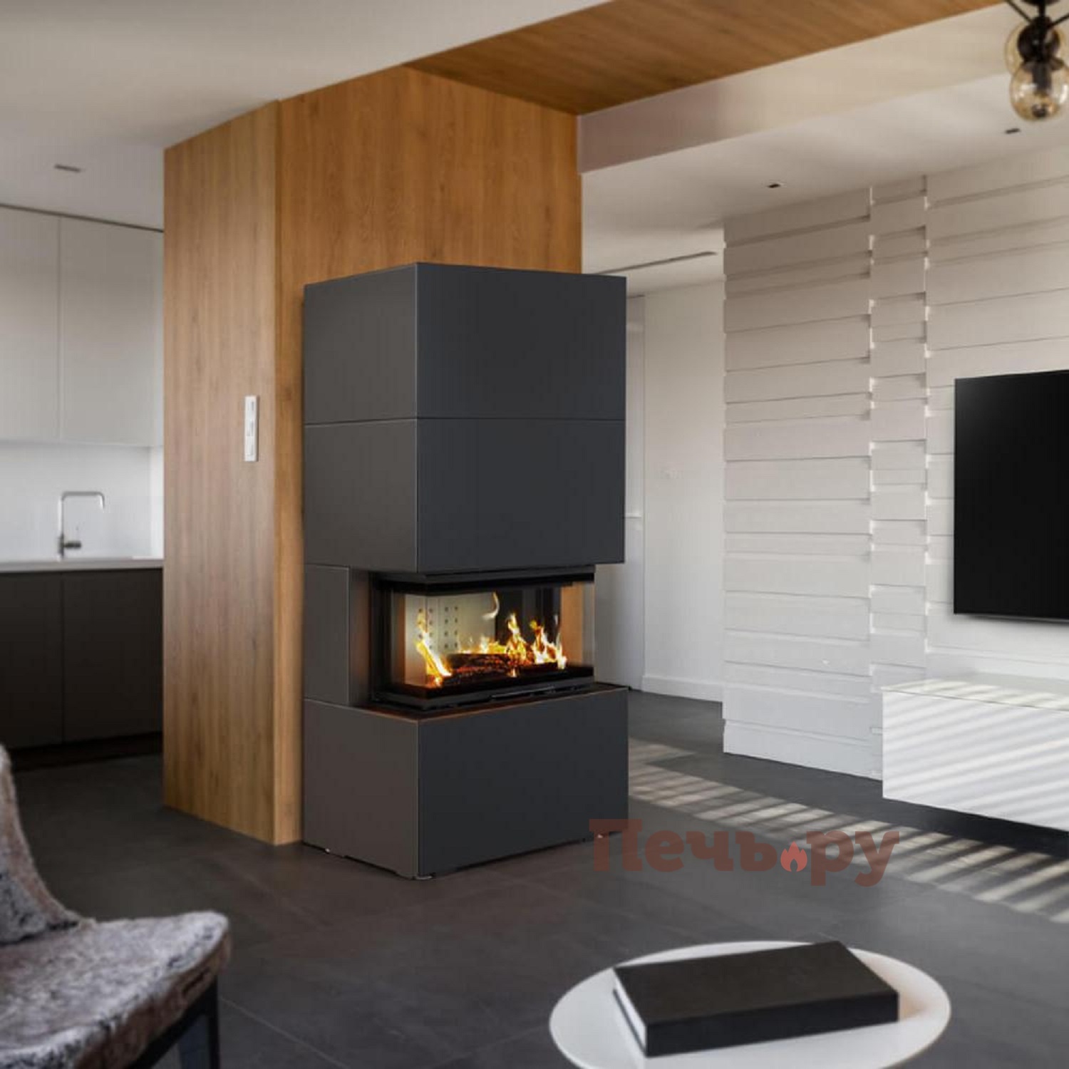 Каминокомплект Kratki Home Easy Box с топкой NBC видео