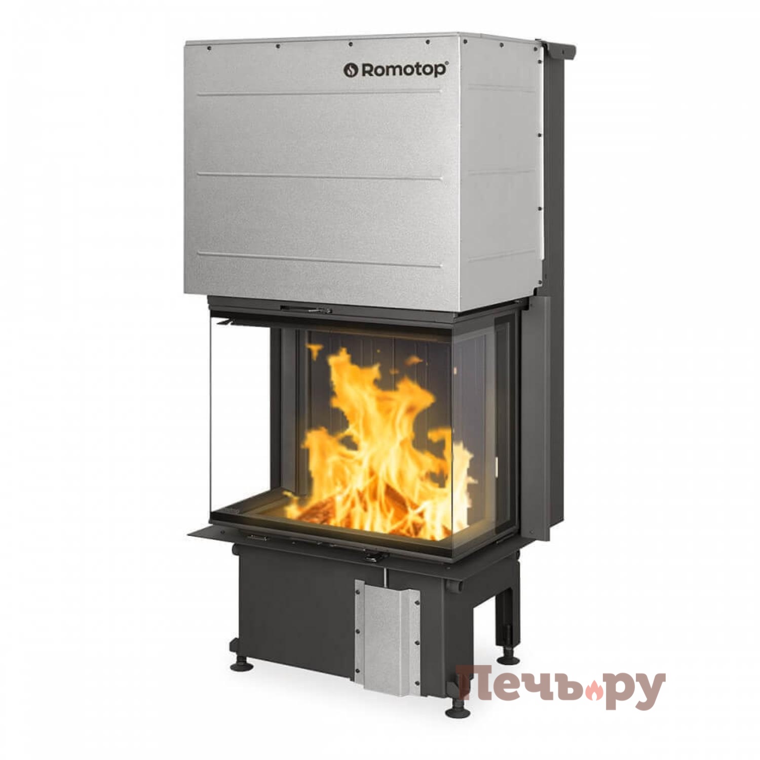 Каминная топка Romotop Impression C 2G L 67.61.34.21 черный шамот видео