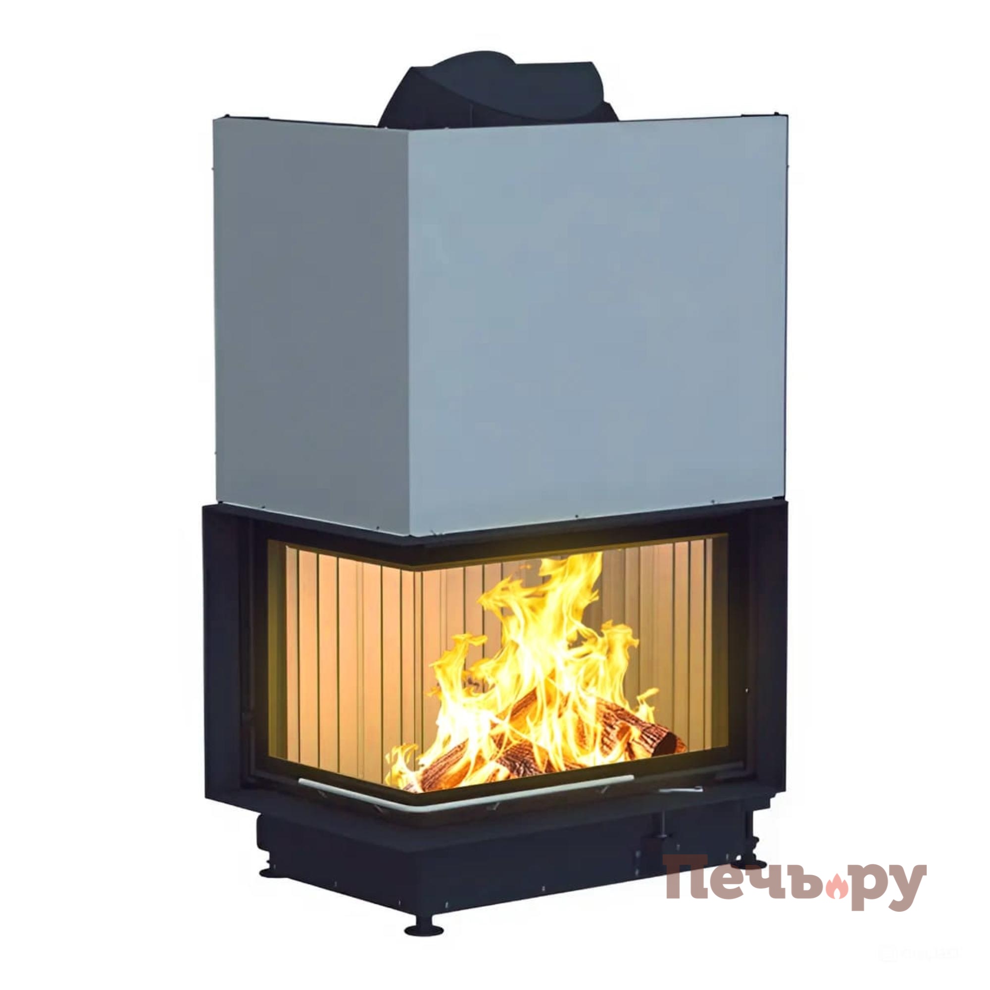 Каминная топка Brunner Eck-Kamin 45/67/44 с подъемом видео