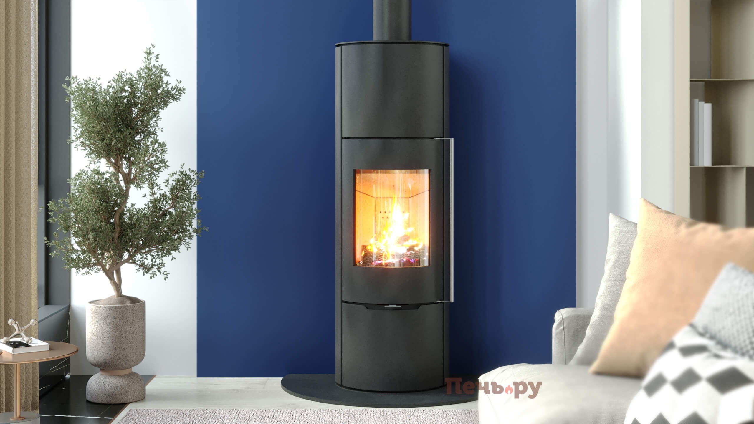 Печь камин Астов R1.0 XL видео