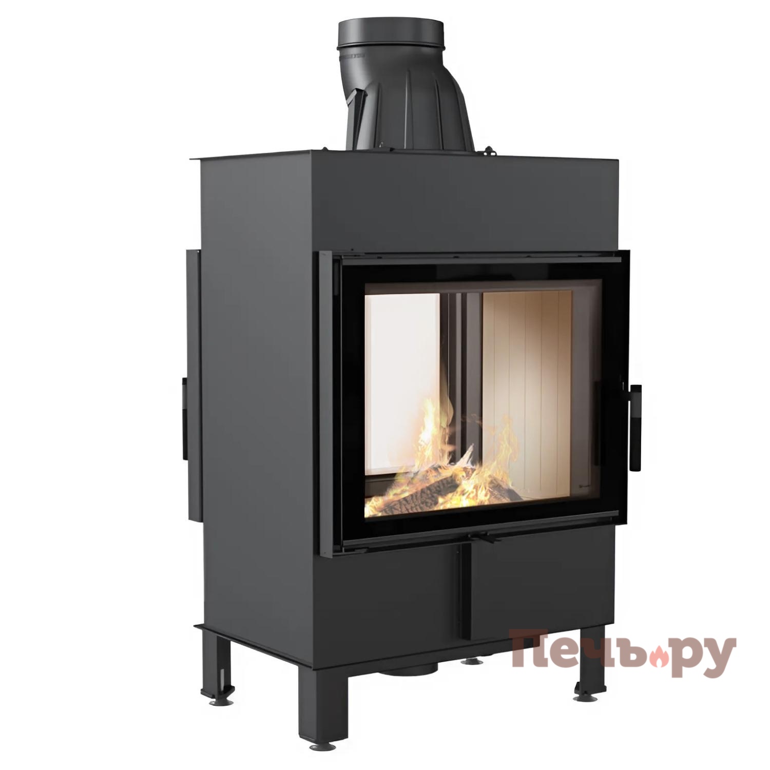 Каминная топка Kratki Pro Lucy 12/T, туннельная видео