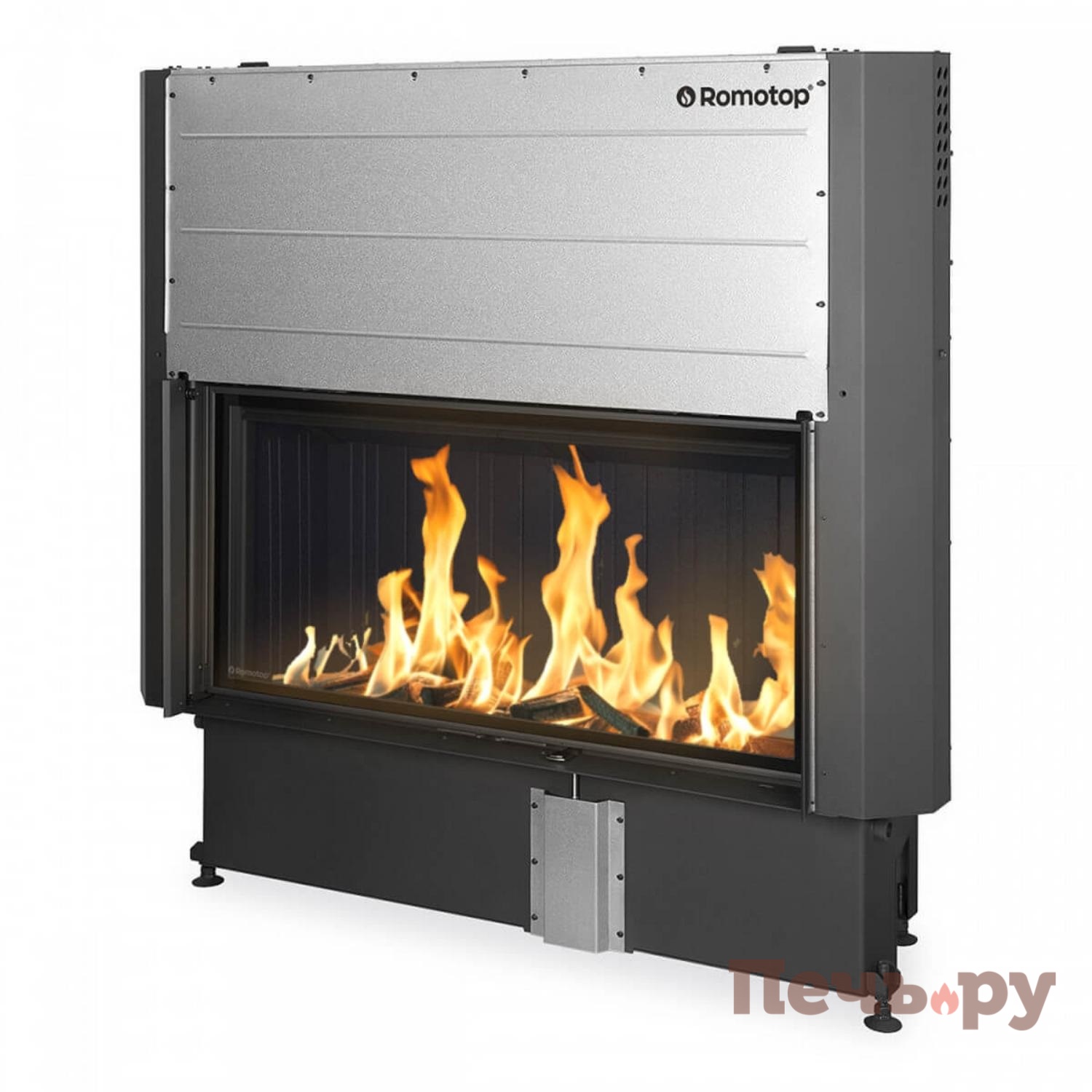 Каминная топка Romotop Impression 2G L 118.60.01, черный шамот видео