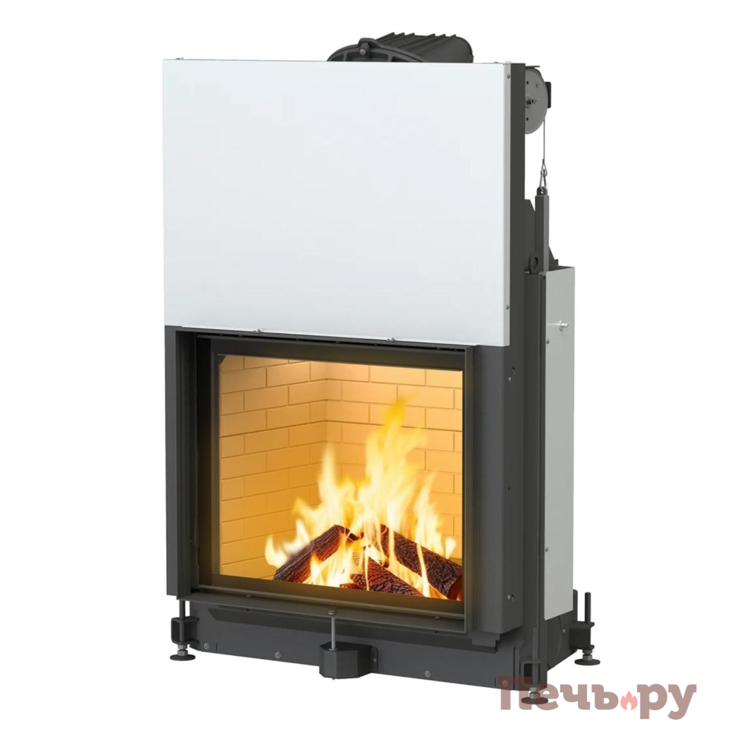 Каминная топка Brunner Stil-Kamin 62/76 с подъемом видео